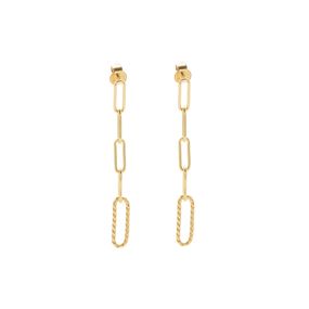 Aros Carmín Smith de Plata 925 Baño Dorado
