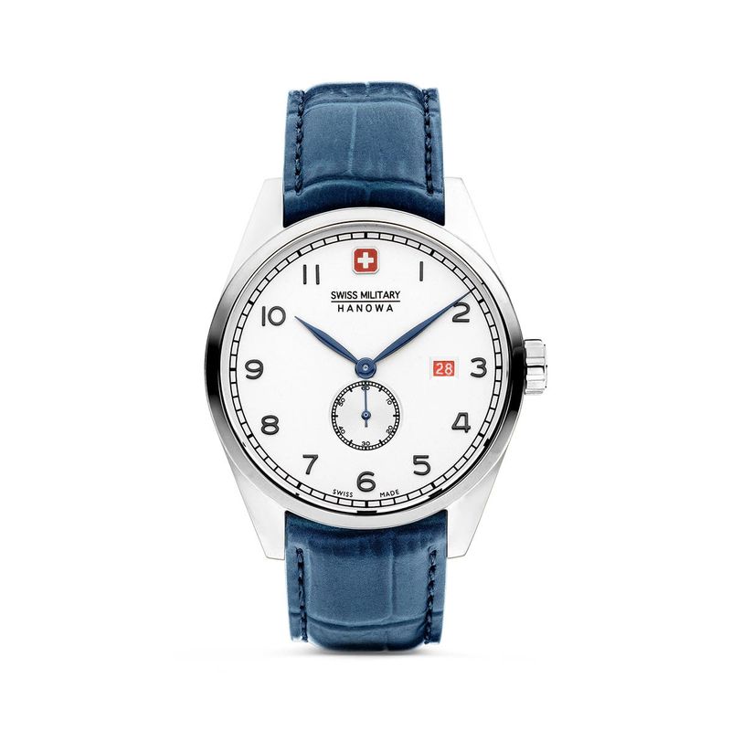 Reloj Swiss Military Hanowa Lynx para hombre de cuero azul Style Store