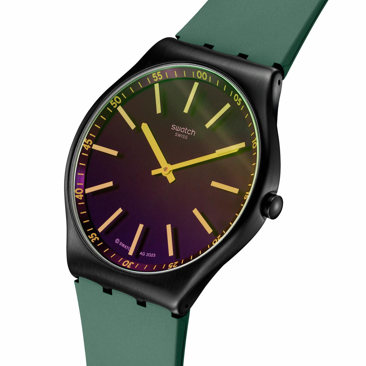 Reloj Swatch Green Vision de silicona SS07B112