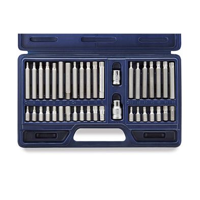 Juego de Puntas Torx Bremen Hexagonal y Multiestria 40Pzs