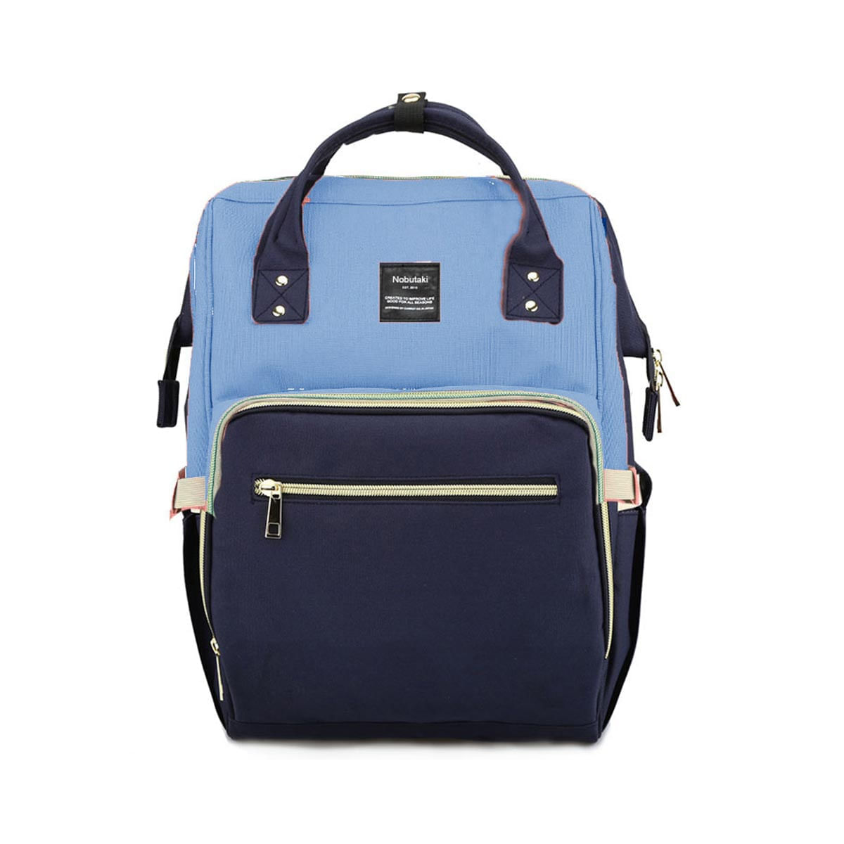 Mochila Maternal Nobutaki Azul y Celeste Style Store