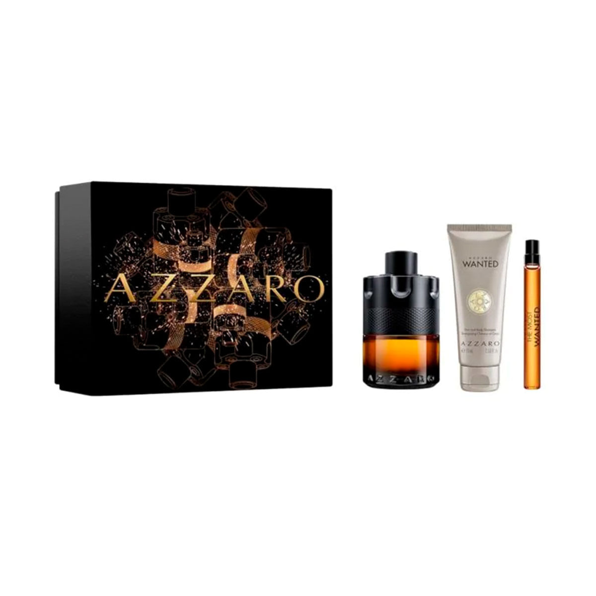 Set Fragancia Azzaro The Most Wanted EDP 100ml HB 75ml V 10ml
