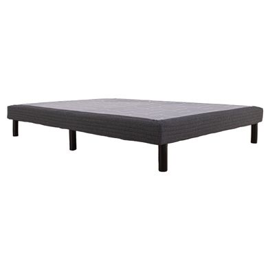 Base Sommier de 2 Plazas (140x190 cm) Gris Oscuro