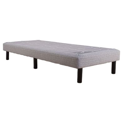 Base Sommier de 1 Plaza (80x190 cm) Gris Claro