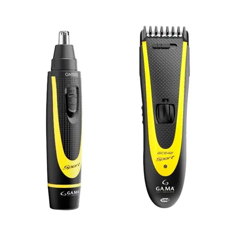 Kit Gama Italy Cortadora de Pelo y Nose Trimmer Sport 542 y 512 Style Store