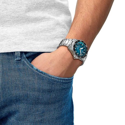 Reloj Tissot Seastar 1000 Powermatic 80 40mm para hombre de acero 1208071109100