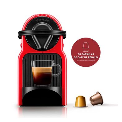 Cafetera Nespresso Inissia Roja