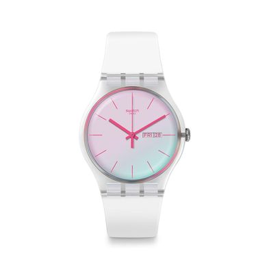 Reloj Swatch Polawhite de silicona SO29K704-S14