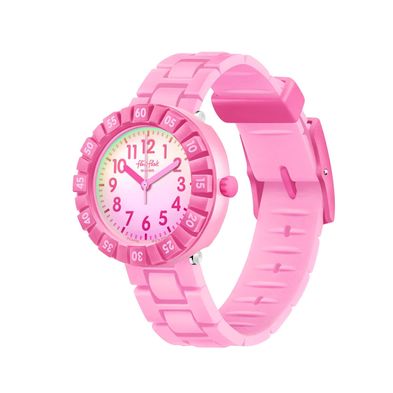 Reloj Flik Flak Pink Splash para niños de silicona ZFCSP125