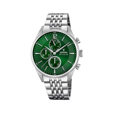 Reloj Festina Timeless Chronograph para hombre de acero F20285.8