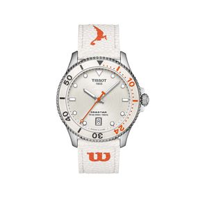 Reloj Tissot Seastar Wilson WNBA de cuero 1204101701100