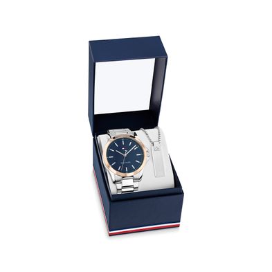 Reloj Tommy Hilfiger Gift Set para Hombre de Acero 1710673/2790392