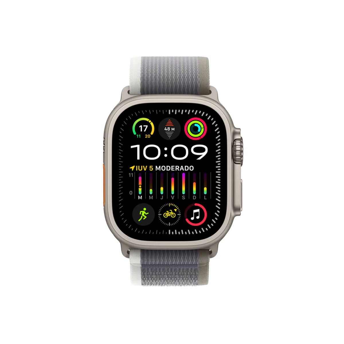 Apple Watch Ultra GPS Cellular, 49mm Correa Trail Loop Gris