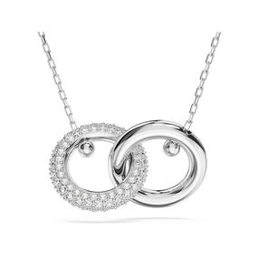 Colgante Dextera Bucle entrelazado Blanco Baño de rodio