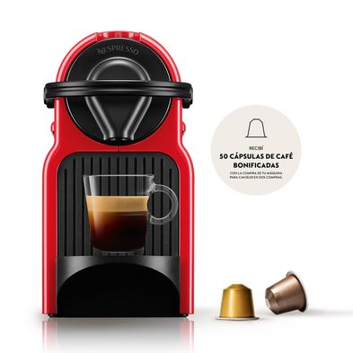 Cafetera Nespresso Inissia Roja