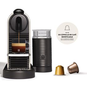 Cafetera Nespresso Citiz & Milk Platinum  Plateada