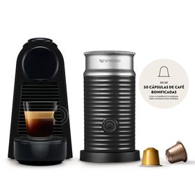 Cafetera Nespresso Essenza D Mini + Aeroccino Negra