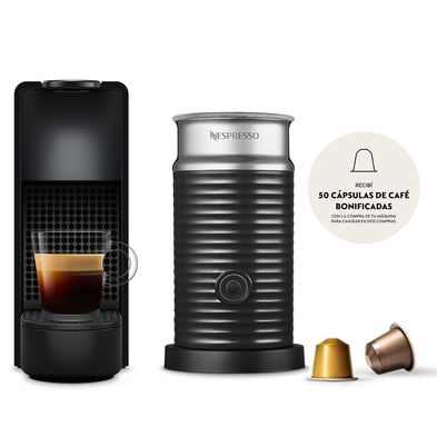 Cafetera Nespresso Essenza Mini C + Aeroccino Espumador Blanca