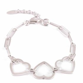 Pulsera de Plata 925 Twist Circle Plateada