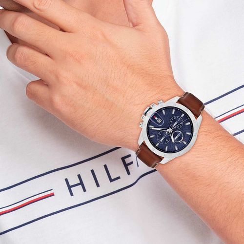 Reloj Tommy Hilfiger de Cuero Marrón TH1792195