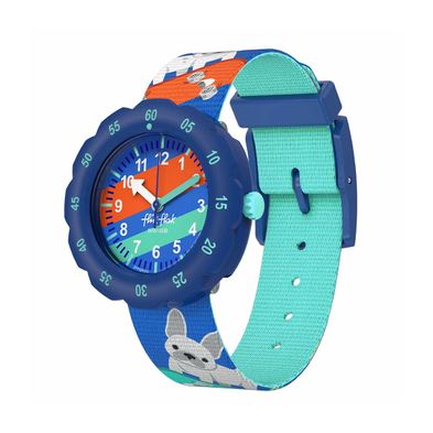 Reloj Flik Flak Skating Frenchie de Plástico Ecológico