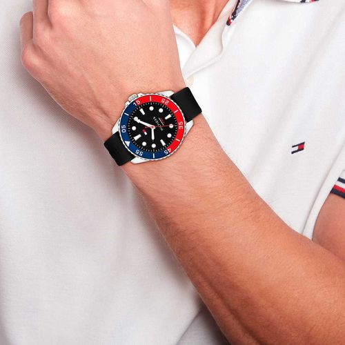 Reloj Tommy Hilfiger para Hombre Silicona Negra 1792201