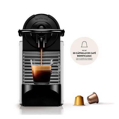 Cafetera Nespresso Pixie Silver