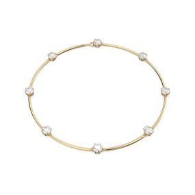 Collar Swarovski Constella Blanco - Baño tono Oro
