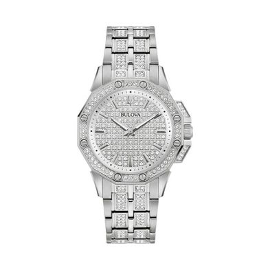 Reloj Bulova Crystal Octava de Acero 96L305