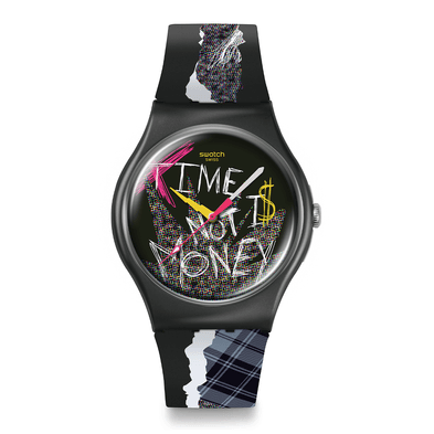 Reloj Swatch Blank Check de Silicona