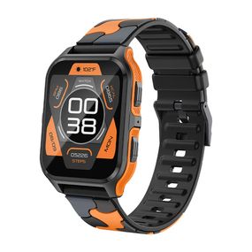 Smartwatch Colmi P73 Silicona Camuflado Negro y Naranja