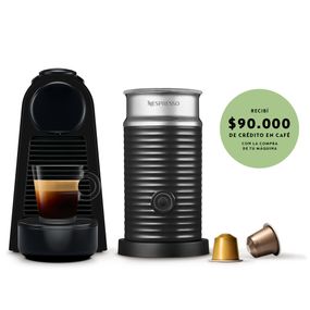 Cafetera Nespresso Essenza D Mini + Aeroccino Negra